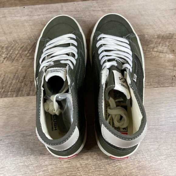 VANS The Lizzie Quilted Grape Leaf Green Skate Shoes Women's 10.5 Men's 9 NEW - Picture 6 of 10